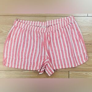 Universal Thread Pink and White Striped Women's Shorts